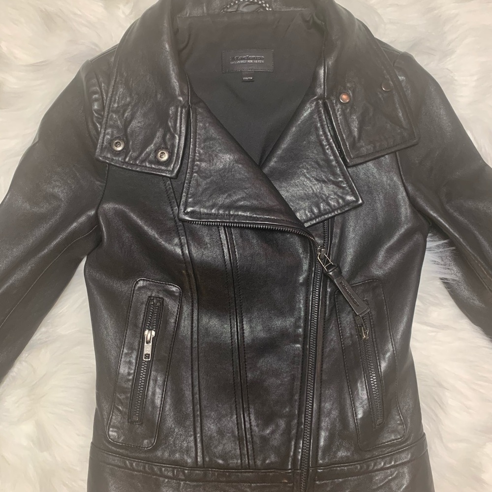 Mackage Black Leather Jacket - Picture 7 of 8